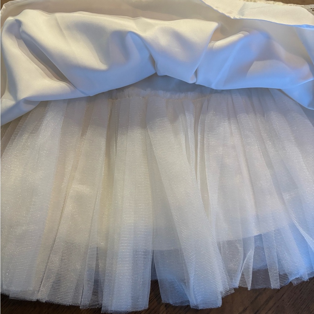 American Princess Ivory Lace Dress with Bow - Picture 6 of 12